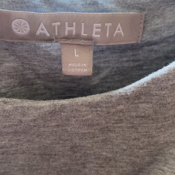 Athleta Santorini Thera Dress Gray Modal Tank Dress Comfort‎ Soft Coverup Casual - Picture 5 of 6